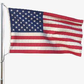 Animated Flag(USA) model